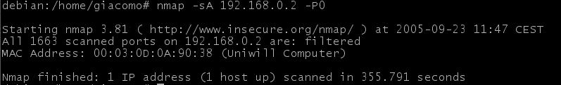 nmap ack scanning