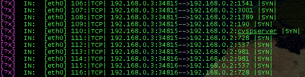 SYN scanning